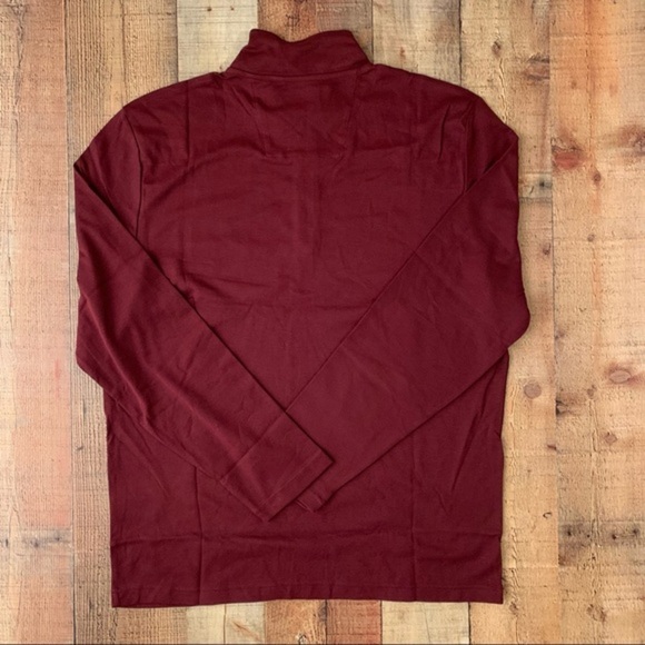 Nautica men’s navtech quarter zip maroon lightweight slim fit sweatshirt - XL - Picture 8 of 8